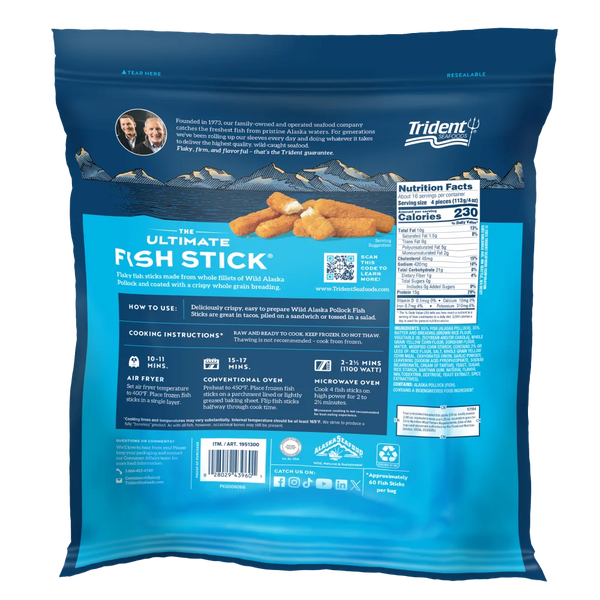 Trident Seafoods- Ultimate fish sticks