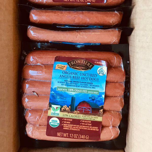 🟢 Organic - Beef Hot Dogs 100% Grass Fed and Finished