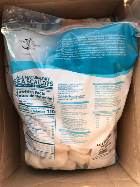 Dry Atlantic Scallops  - All Natural